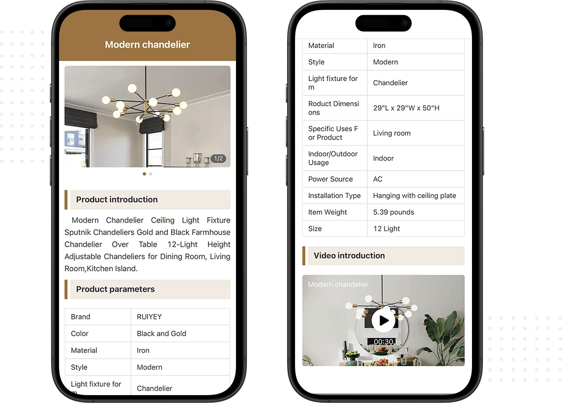 Flexible layout of pictures, texts, audio and video, files, etc.